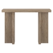 Pemberley Row MDF Antiqued Gray Oak Console Table Rectangular 42