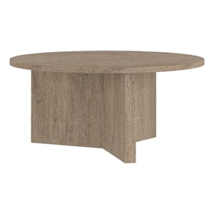 Pemberly Row Contemporary 36&quot Antiqued Gray Oak MDF Coffee Table