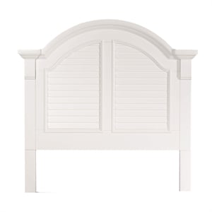 Pemberly Row Modern Farmhouse White Wood Twin Panel Headboard