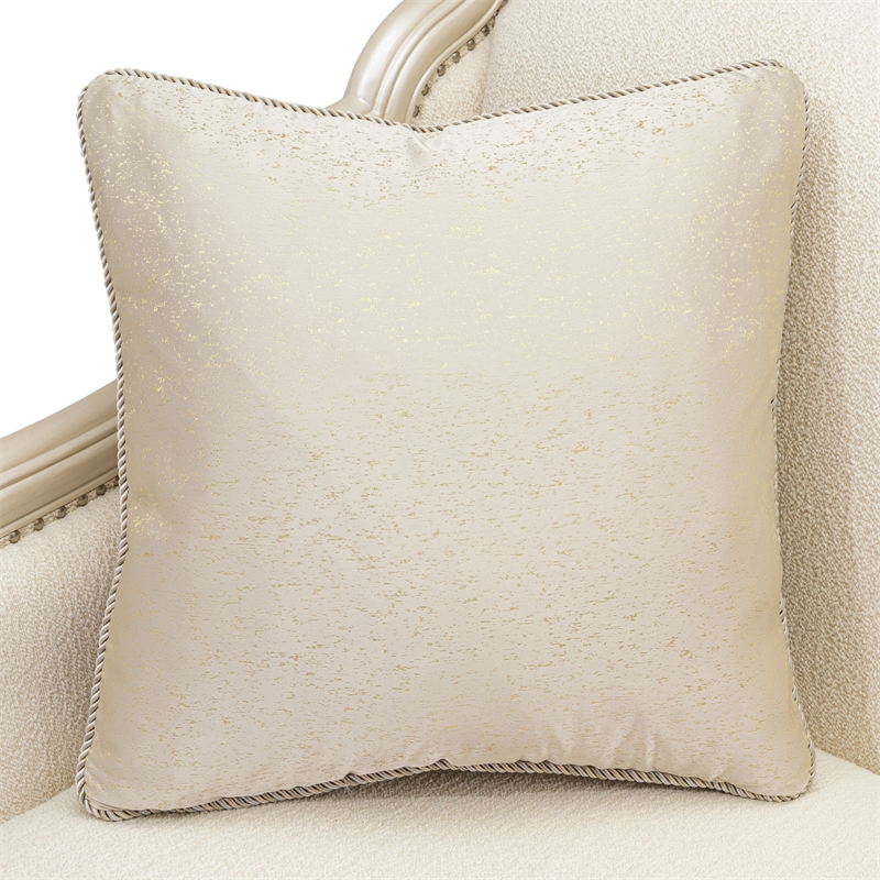 Pemberly Row Traditional Boucle Sofa in French Vanilla/Classic Pearl