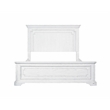 Pemberly Row Wood Standard King Size Panel Bed in White Mist