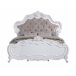 Pemberley Row Wood Pure White Queen Bed Rectangular Button-Tufted 86