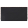 Pemberly Row King Size Faux Leather Upholstered Bed Fram in Brown