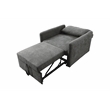Pemberly Row Contemporary Gray Flannelette Standard Recliner
