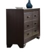 Pemberly Row Set of 2 Wood 6-Drawer Dresser & Eastern King Panel Bed in Cocoa