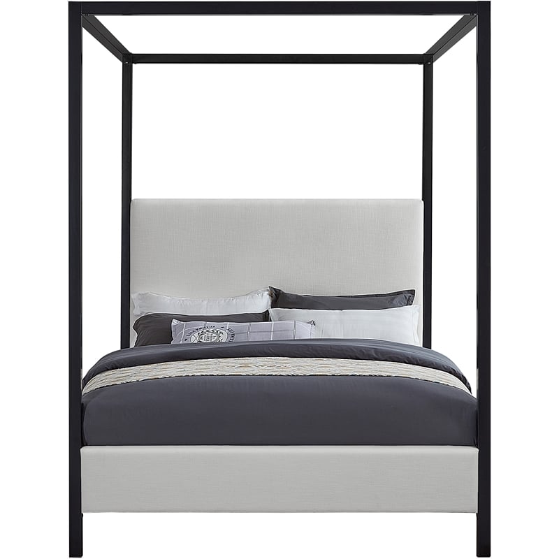 Pemberly Row Contemporary Cream Full Bed - 59