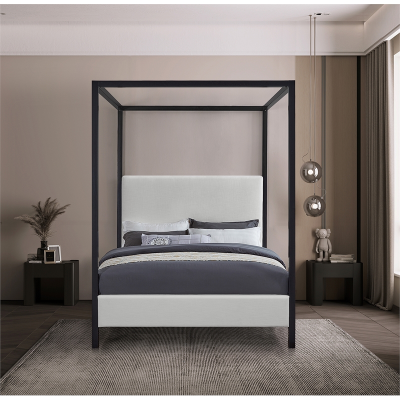 Pemberly Row Contemporary Cream Full Bed - 59