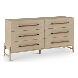 Pemberly Row Contemporary Natural Dresser - 62&quotW x 19.5&quotD x 33&quotH