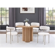 Pemberly Row Mid-Century White Dining Table - 48