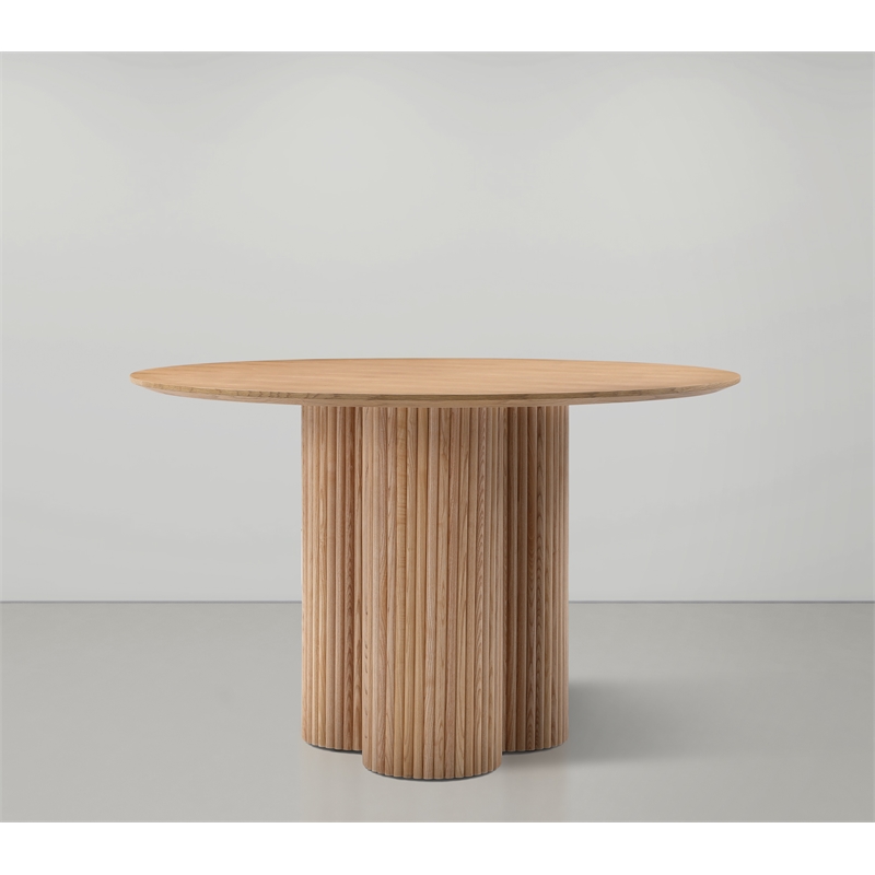 Pemberly Row Mid-Century White Dining Table - 48