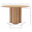 Pemberly Row Mid-Century White Dining Table - 48