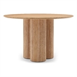 Pemberly Row Mid-Century White Dining Table - 48