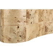 Pemberly Row Contemporary Burl Coffee Table - 23.5