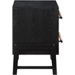 Pemberly Row Contemporary Black Night Stand - 25.5