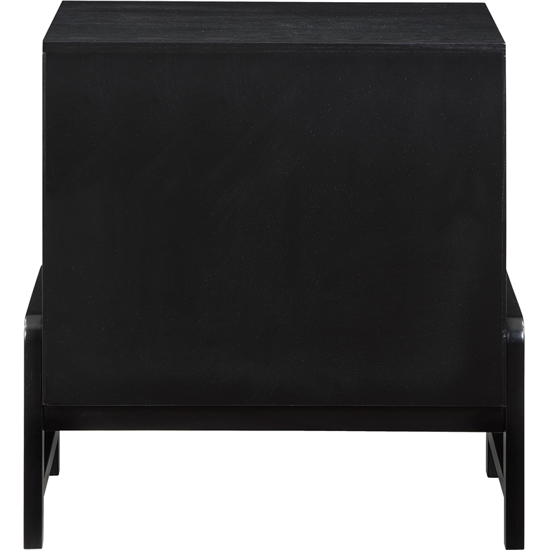 Pemberly Row Contemporary Black Night Stand - 25.5