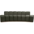 Pemberly Row Contemporary Green Velvet Sofa - 106