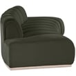 Pemberly Row Contemporary Green Velvet Sofa - 106