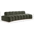 Pemberly Row Contemporary Green Velvet Sofa - 106