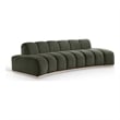 Pemberly Row Contemporary Green Velvet Sofa - 106
