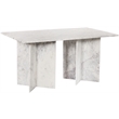 Pemberly Row Contemporary White Dining Table - 36