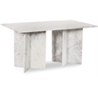 Pemberly Row Contemporary White Dining Table - 36