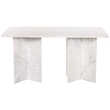 Pemberly Row Contemporary White Dining Table - 36