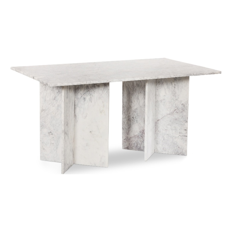 Pemberly Row Contemporary White Dining Table - 36