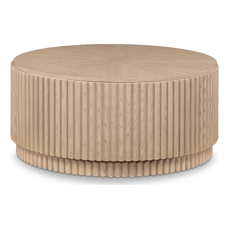 Pemberly Row Mid-Century Natural Coffee Table - 36
