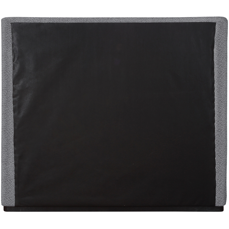 Pemberly Row Contemporary Gray Fabric Queen Bed - 65.5