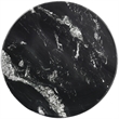 Pemberly Row Contemporary Black Marble End Table - 18