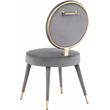 Pemberly Row Contemporary Gray Velvet Dining Chair - 18.9