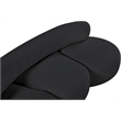 Pemberly Row Contemporary Black Boucle Fabric Sofa - 88.5