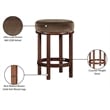 Pemberly Row Contemporary Brown Velvet Counter Stool - 18