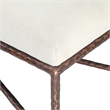 Pemberly Row Modern / Contemporary Soft Cream Chenille Fabric Bench