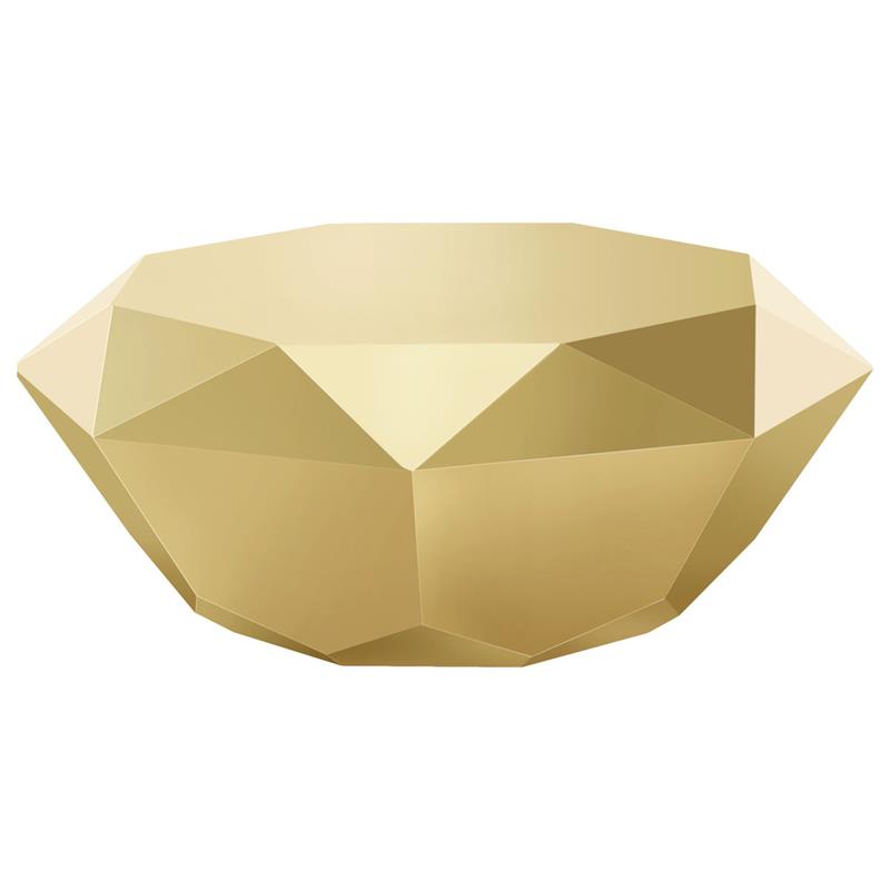 Pemberly Row Modern / Contemporary Diamond Shaped Steel Coffee Table