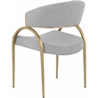 Pemberly Row Modern / Contemporary Soft Gray Dining Chair (Set of 2)