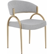 Pemberly Row Modern / Contemporary Soft Gray Dining Chair (Set of 2)