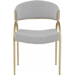 Pemberly Row Modern / Contemporary Soft Gray Dining Chair (Set of 2)
