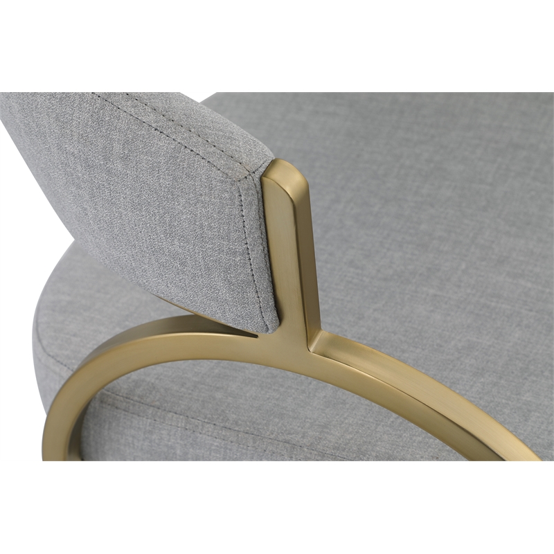 Pemberly Row Modern / Contemporary Soft Gray Dining Chair (Set of 2)