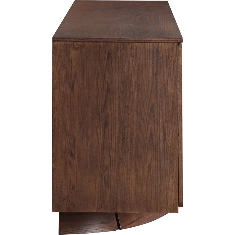 Pemberly Row Modern / Contemporary Brown Oak Veneer Sideboard/Buffet