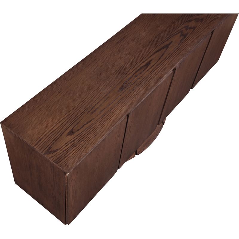 Pemberly Row Modern / Contemporary Brown Oak Veneer Sideboard/Buffet