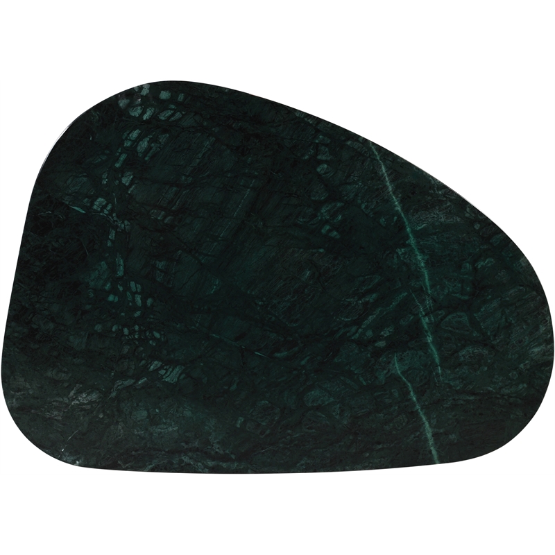 Pemberly Row Modern / Contemporary Green Genuine Marble Coffee Table