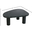 Pemberly Row Modern / Contemporary Green Genuine Marble Coffee Table