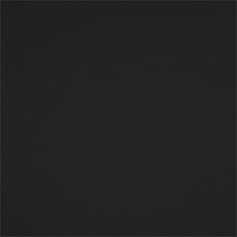 Pemberly Row Contemporary Soft Black Chenille Fabric Loveseat