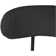Pemberly Row Contemporary Black Boucle Fabric Stool (Set of 2)