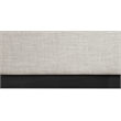 Pemberly Row Contemporary Beige Linen Textured Fabric King Bed
