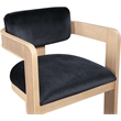 Pemberly Row Contemporary Black Velvet Dining Chair (Set of 2)