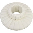 Pemberly Row Contemporary Cream Vegan Leather Modular Sectional