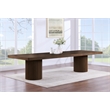 Pemberly Row Contemporary Brown Acacia with Veneer Dining Table