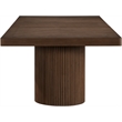 Pemberly Row Contemporary Brown Acacia with Veneer Dining Table